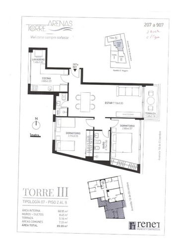 18 De Diciembre. Se Vende C/renta $66.500. 2 Dorm. 2 Baños 1 Suite Liv. Com. Con Terraza Al Frente. Orientación Este A Orinoco. Bbcoa. Piscina, Gym. Vig. 24 Hs. Garajes Opcionales. Casi Mar