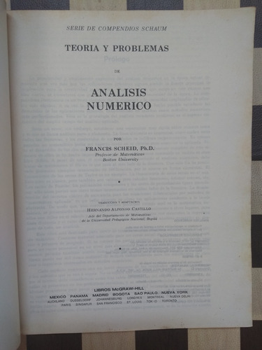 Francis Scheid - Análisis Numérico (méxico: Mcgraw-hill