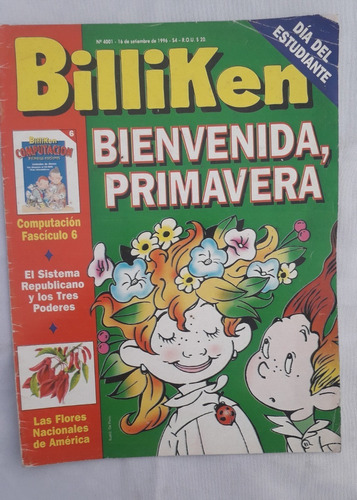 Revista Antigua Infantil * Billiken * N° 4001 Primavera