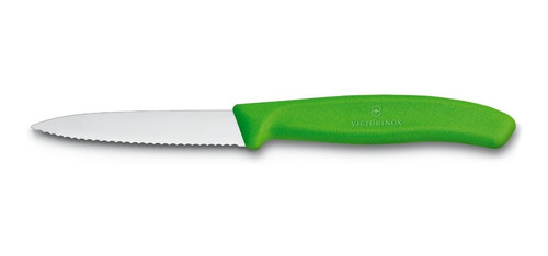 Cuchillo Cocina Victorinox Verde 6.7636.l114 Dentado 8cm 