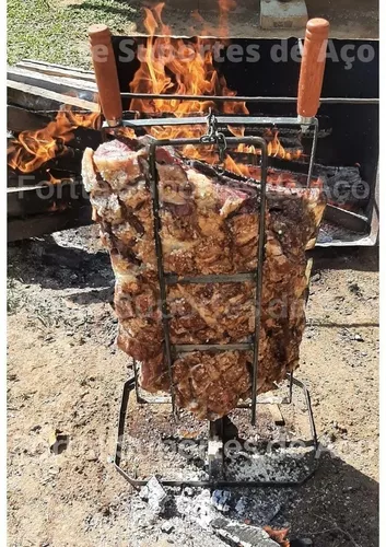 Espeto Giratório Para Costelão Fogo De Chao