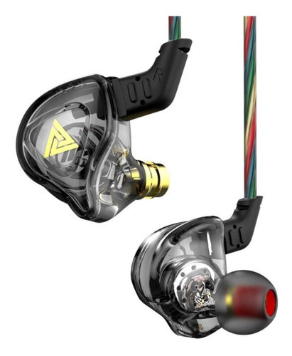 Fone De Ouvido Qkz Ak6 Dmx In Ear C/case Pronta Cor Preto