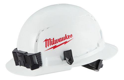 Casco De Ala Completa Con Ventilación Pasiva Y Sistema De Accesorios Bolt  Porta Linternas Y Marcador Milwaukee Tipo 1 Clase C Certificados Ansi/csa