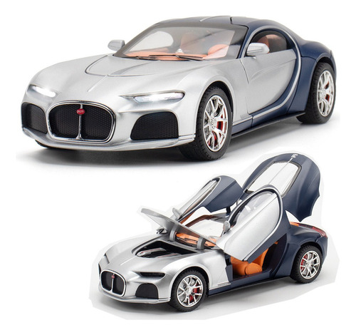 Bugatti Atlantic Portão Borboleta Miniatura Metal Supercarro