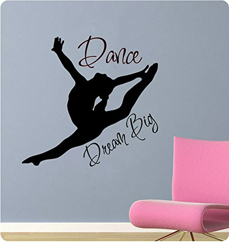 24  Dance Silhoute Dream Big  adhesivo Decorativo Para Pare