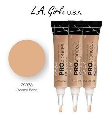 Corrector De Maquillaje Hd Pro Conceal La Girl Tono Creamy Beige