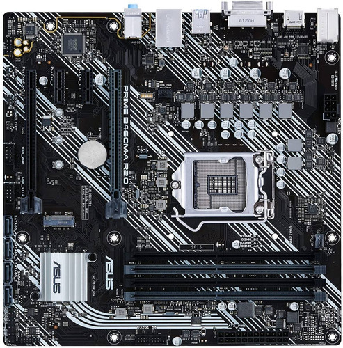 Tarjeta Madre Asus Prime B460m-a R2.0 Ddr4/usb 3.2 10/11 Gen Color Negro