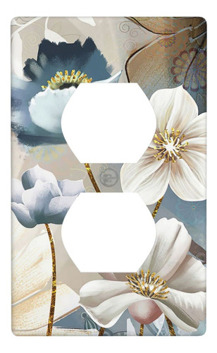Flower 1-gang - Placa De Pared De Salida Duplex Individual P