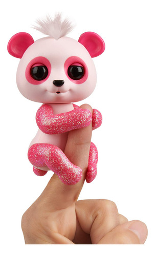 Wowwee Fingerlings Glitter Panda - Polly (rosa) - Mascota Be