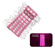 Comprar Modulo 3 Led Con Lupa Chip Rosado 12v Moto Carro Camion Mas