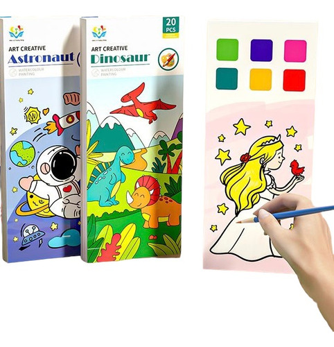 Set 6 Libro Para Colorear Dibujo Para Niños, Manualidades