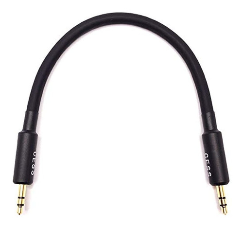 Cable De Audio Estereo Corto Cess-070 Con Conectores Trs De