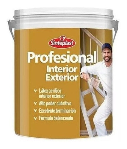 Látex Profesional Interior Exterior Blanco 10lt - Imagen -