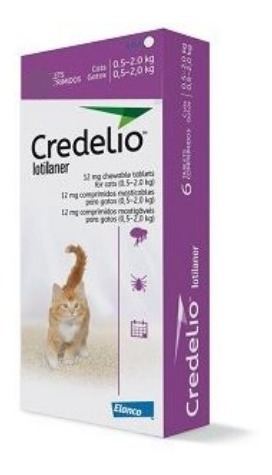 Credelio Gatos X 3 Tabletas De 0.5 - 2.0kg, Gato Pequeño