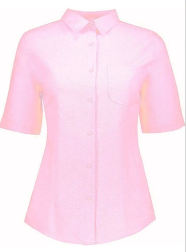 Camisa-blusa Dama Con Silueta Uniformes Manga Corta. 2 Pz.