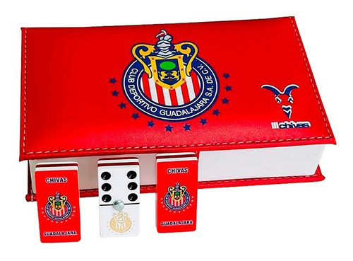 Domino Chivas Profesional + Baraja Faisan Plastico 100% Roja