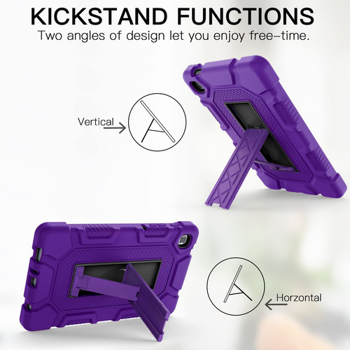 Funda Para Samsung Galaxy Tab A7 Lite Con Atril Color Morado Morado