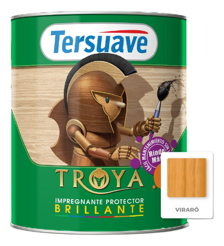 Tersuave Impregnante Protector Troya Brillante 1 Lts - Mix Acabado Satinado Color Viraro