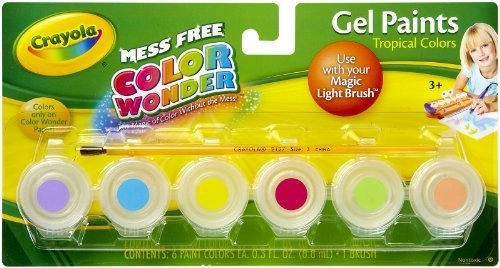 Color Wonder Gel Tropical Pintura De La Paleta De Recarga 6 