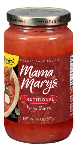 Mama Mary's Salsa De Pizza Tradicional, 14 Onzas (paquete De