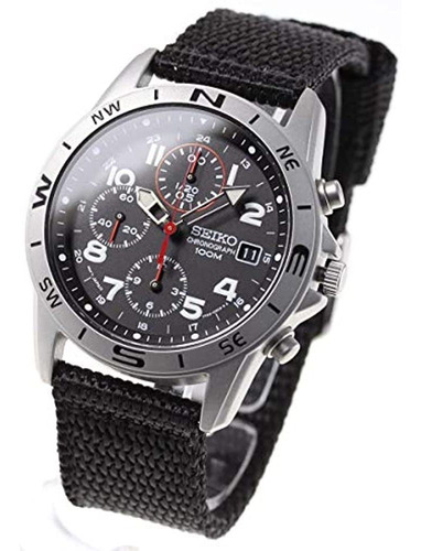 Seiko Import Black Snd399p Reloj Seiko Para Hombre Importa M