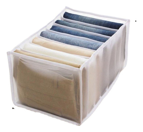 Caja De Almacenamiento Divisoria De Pantalones Con 7 Cinchas