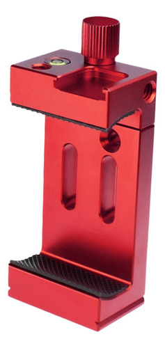 Suporte De Telefone Para Tripé, Braçadeira Vermelho