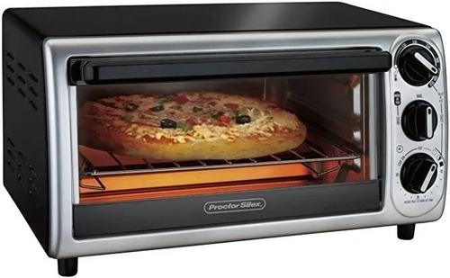 Horno De Mesa Eléctrico Proctor Silex 31122 12l 120v Color Plateado