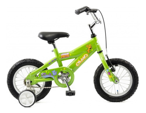 Bicicleta Nene Rodado 12 Olmo Cosmo Pets Verde - Racer Bikes