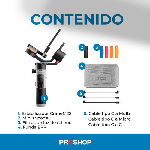 Imagen 10 de 10 de Estabilizador Celular Gimbal Zhiyun Crane M2 S Steadycam