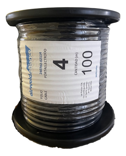 Cable Portaelectrodo Calibre 4 Soldar Flexible 100 Metros