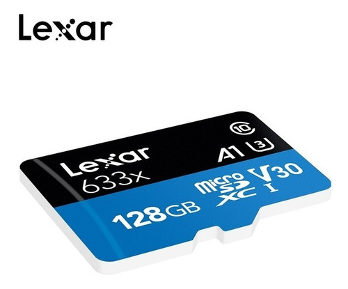 Tarjeta de memoria Lexar LSDMI128BB-633A High-Performance 633x con adaptador SD 128GB