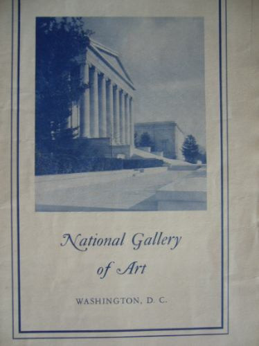 Galería Nacional De Arte Washington / Programa / Año 1956
