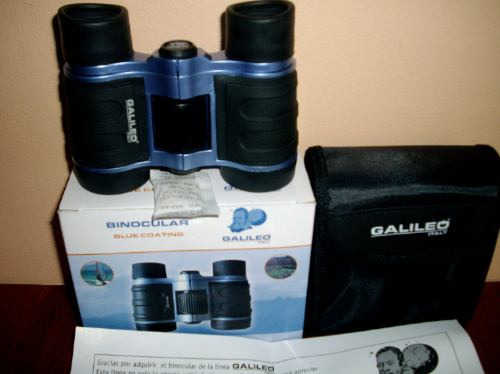 Binocular Italiano Galileo Blue Coating Nuevo En Caja C/manu