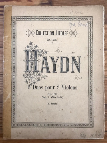 Partituras Haydn 6 Duos Para 2 Violines Op 102