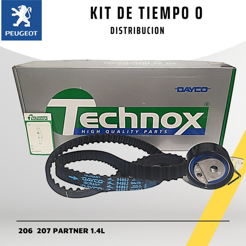 Kit De Tiempo Peugeot 206 207  Partner C2 C3 Motor 1.4