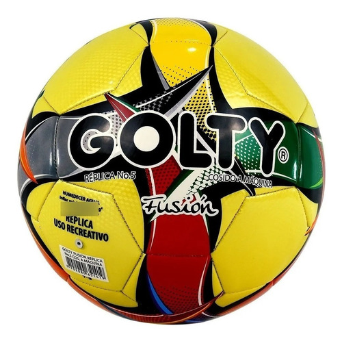 Imagen 1 de 3 de Balón Fútbol Nº 5 Golty Fusión Deporte Uso Recreativo Cosido