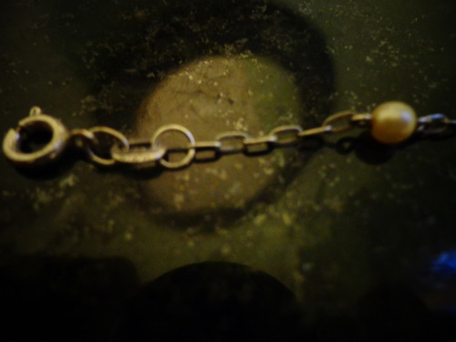Pulseira De Bolinha(pérola Fantasia) Em Prata