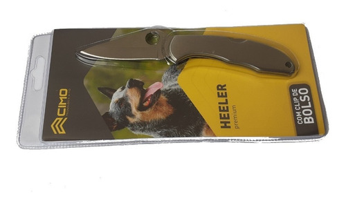 Canivete Heeler Premium Cimo C/ Trava Clip De Bolso 440c
