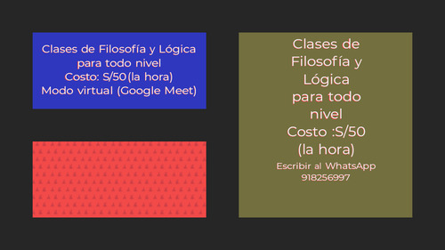 Clases Particulares De Filosofía Y Lógica Para Todo Nivel.