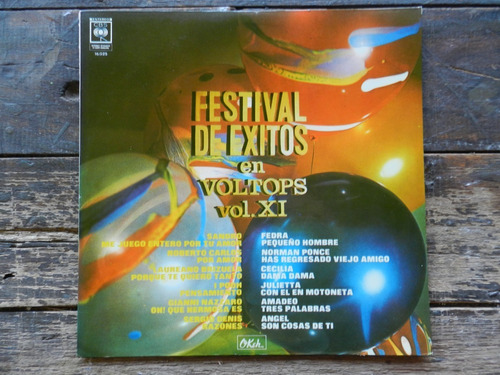 Festival De Exitos En Voltops Vol 11  Lp Vinilo Impecable