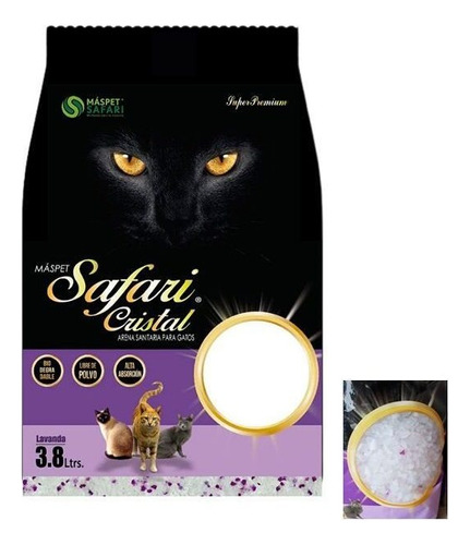 Arena Sanitaria Para Gato Safari Cristal 1.6kg