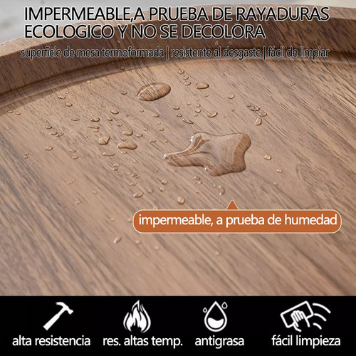 Mesa Circular Minimalista De 80 Centímetros/mesa De Café