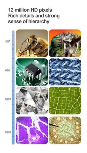 Microscopio Digital Óptico, Mxioc-001, 1 Pza, 7 Pulgadas Ips Color Gris