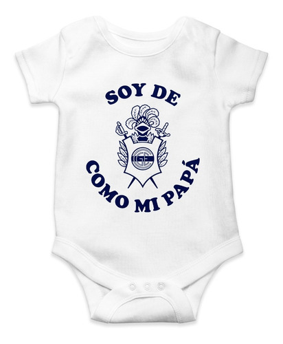 Body Para Bebé Gimnasia De Lp Como Mi Papá Algodón Blanco