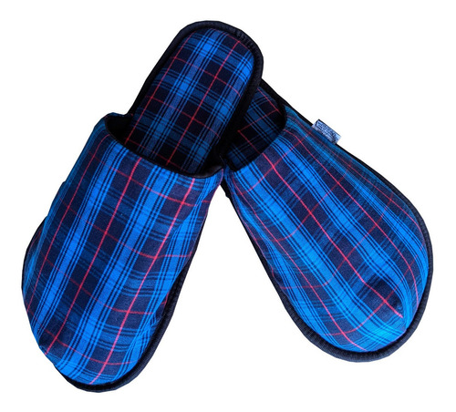 Imagen 1 de 2 de Pantuflas Para Hombre De Franela Comodas Acolchonadas