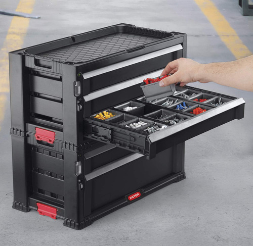 Caja De Herramientas Con 5 Cajones Y Sistema De Bloqueo