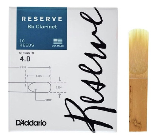 Rico Caña Clarinete Reserve 4.0   Pack 2 Unidades