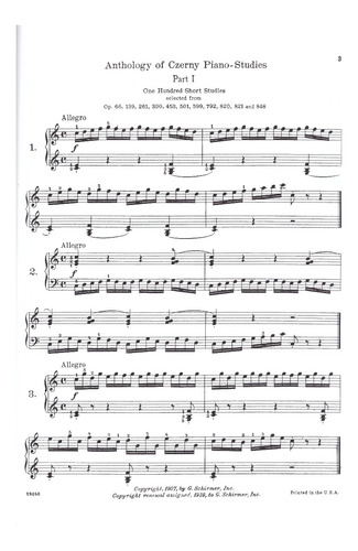 Selected Studies For The Piano Book I / Estudios Selectos 1.