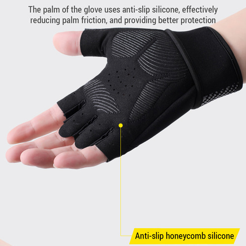 Guantes De Gimnasio Para Hacer Ejercicio, Transpirables Y Si